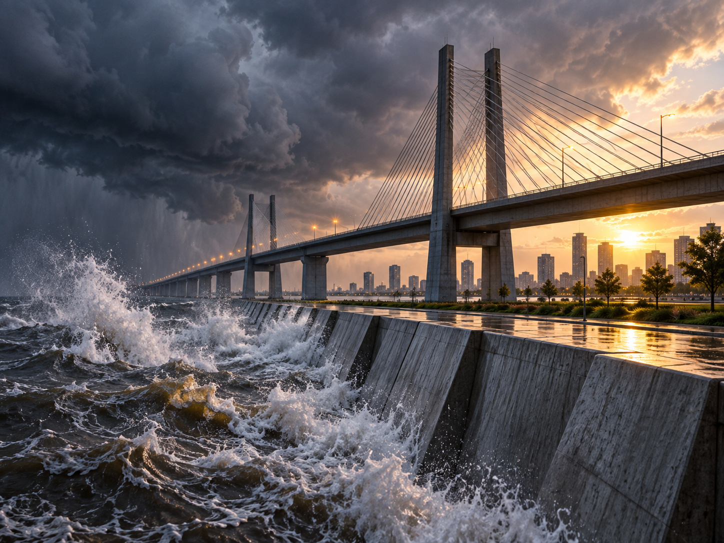 Resilient infrastructure and bridge in extreme conditions